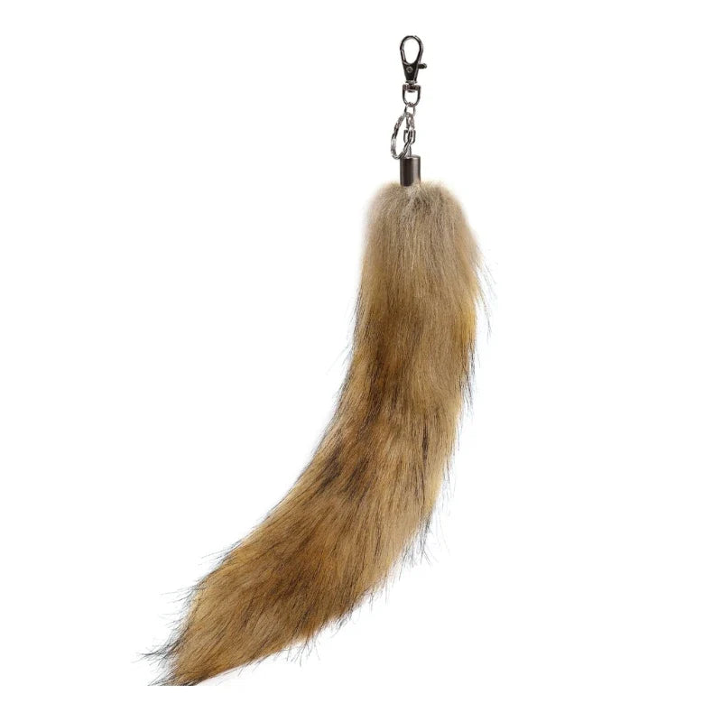 Raccoon Tail Keychain — Creative Coat Tail Key Ring Chain, Unique Gift for Men