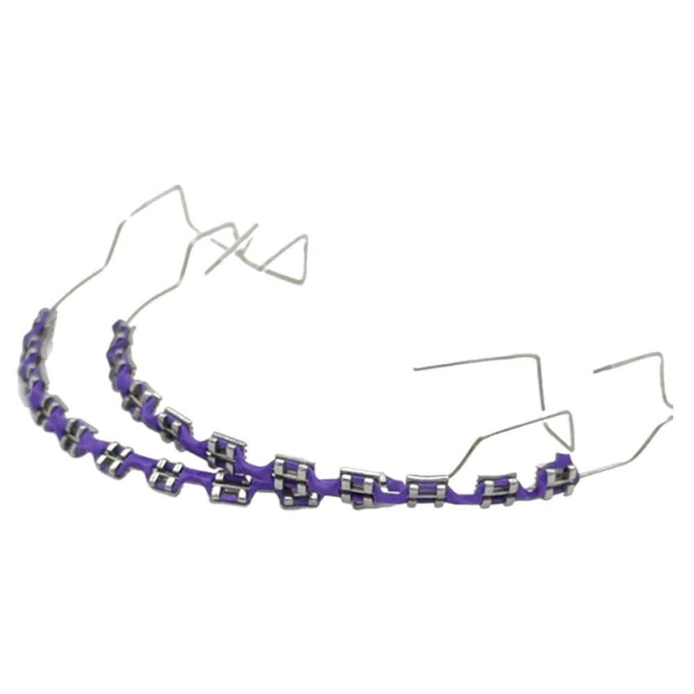 Fashion Temporary Tooth Braces – High-Quality Dental Fake Braces with Metal Wires and Brackets