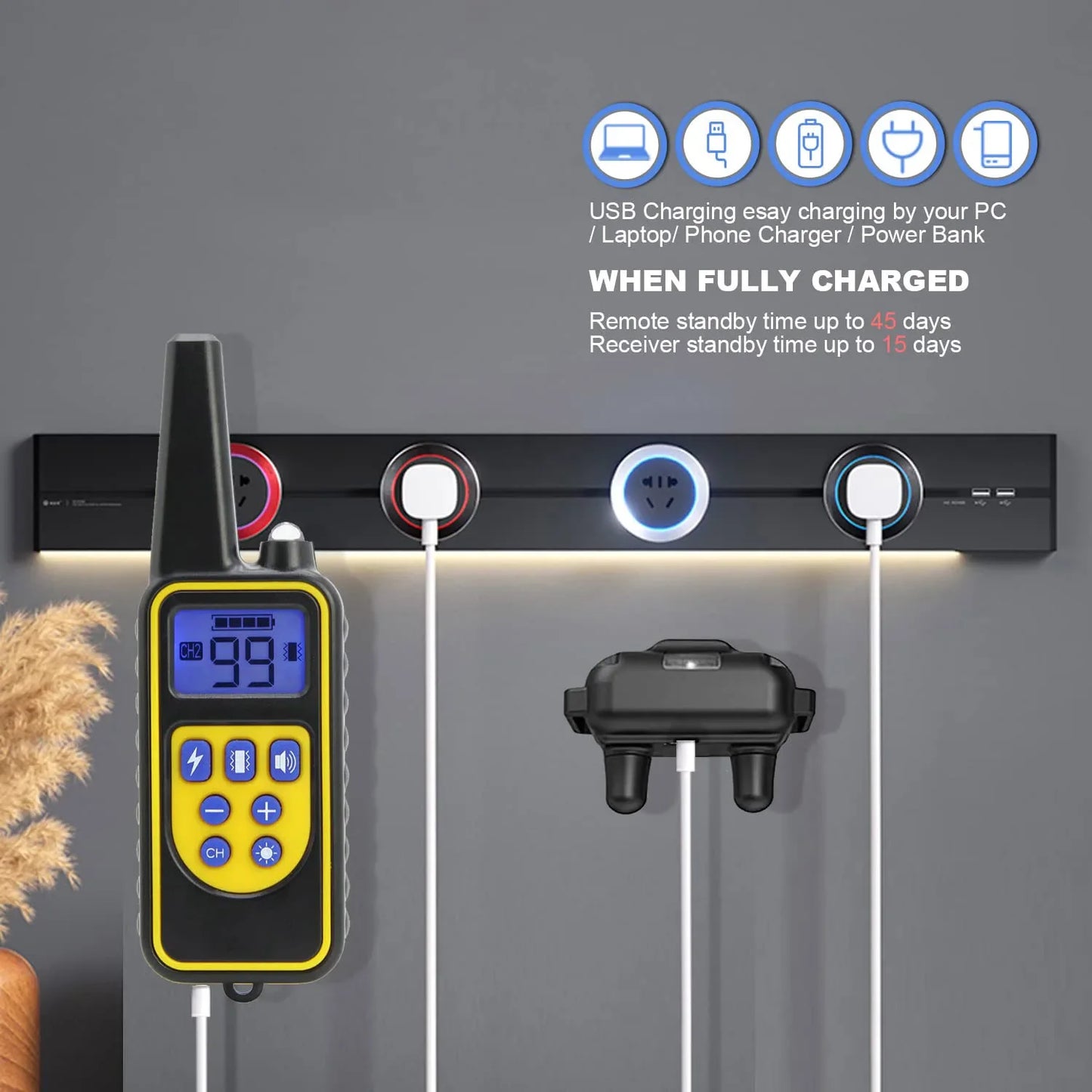 Waterproof Dog Training Collar with Remote - Smart Shock Collar for Small, Medium, and Large Dogs