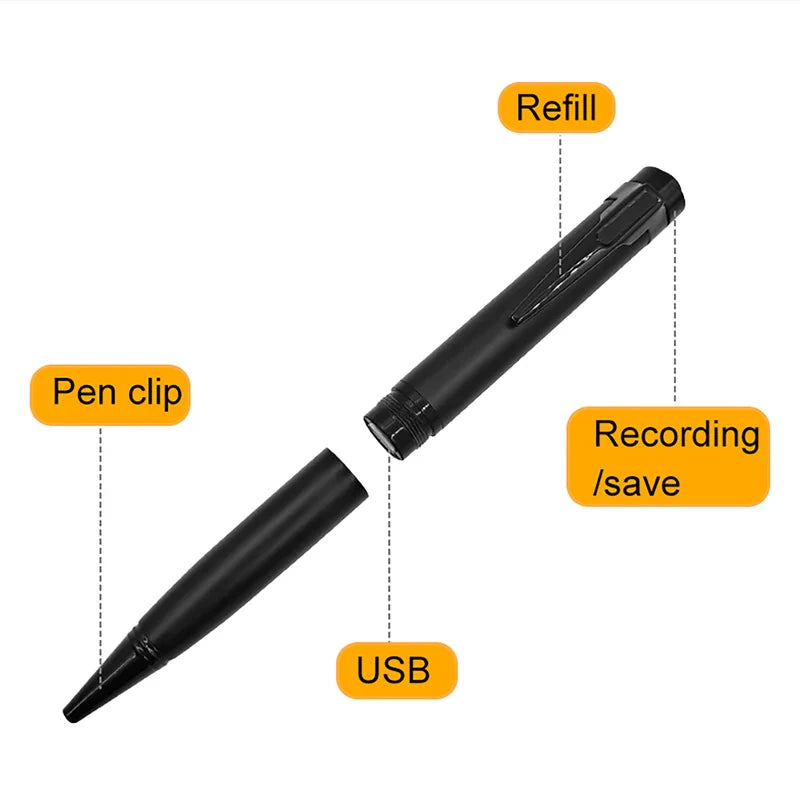 Digital Voice Recorder Pen – 8GB/16GB/32GB/64GB Professional Audio Recorder with Noise Reduction for Business Meetings