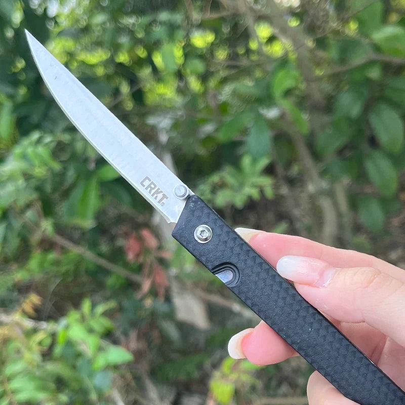 7096 Premium Folding Survival Knife – High Hardness Stainless Steel EDC Camping Knife