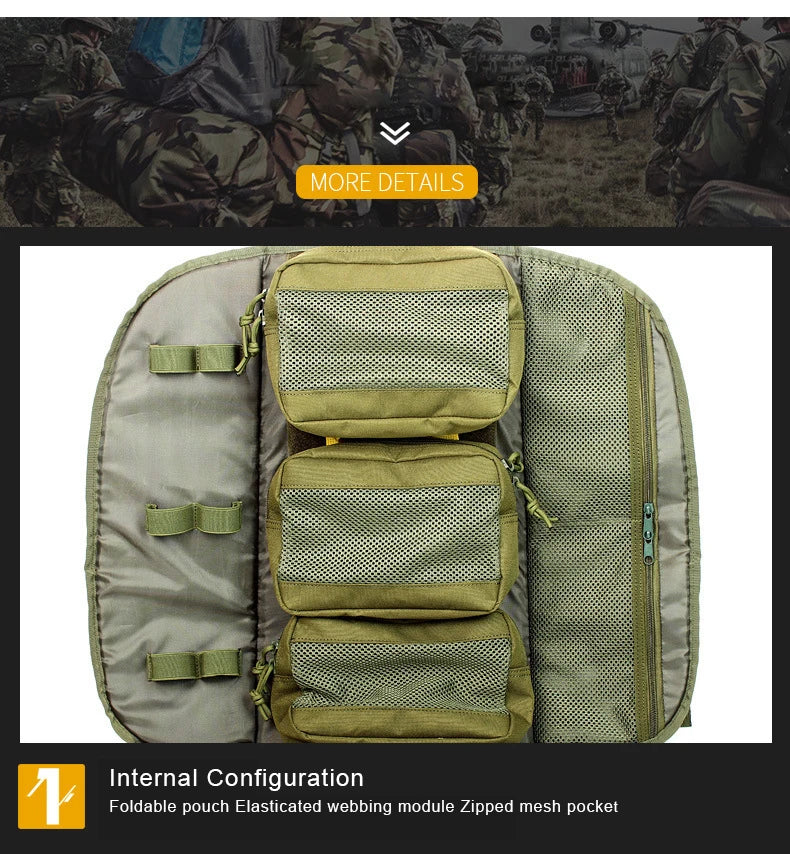 Tactical Outdoor Medical Backpack – Large Capacity Emergency & Camping Bag