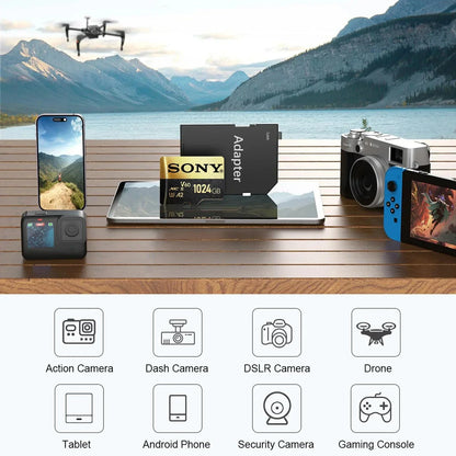 Sony Ultra Micro SD Card – 128GB/256GB/512GB/1TB A2 U3 V30 TF Memory Card for Phone & Computer