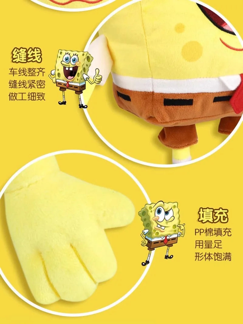 Anime Spongebob SquarePants Plush Toys – Patrick, Squidward, Mr. Krabs & Gary Stuffed Cartoon Toys, Birthday Gift for Kids