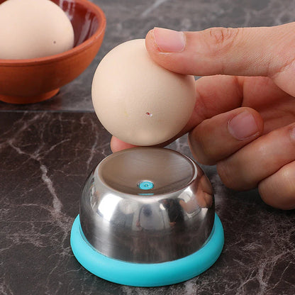 Stainless Steel Egg Piercer & Hole Puncher — Durable Kitchen Tool for Raw Eggs, Poaching & Baking