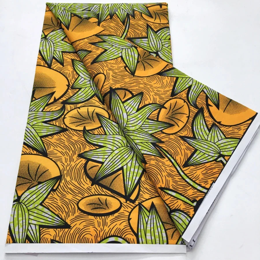 African Wax Print Fabric - Nigerian Ankara Batik Dutch Fabric for Women’s Dresses & Sewing Materials