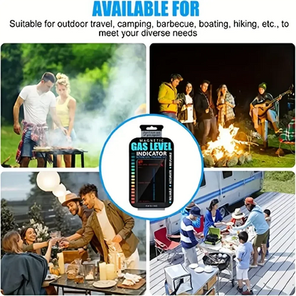 Gas Tank Level Indicator – Practical Propane, Butane & LPG Fuel Gauge with Adhesive for Accurate Gas Measurement