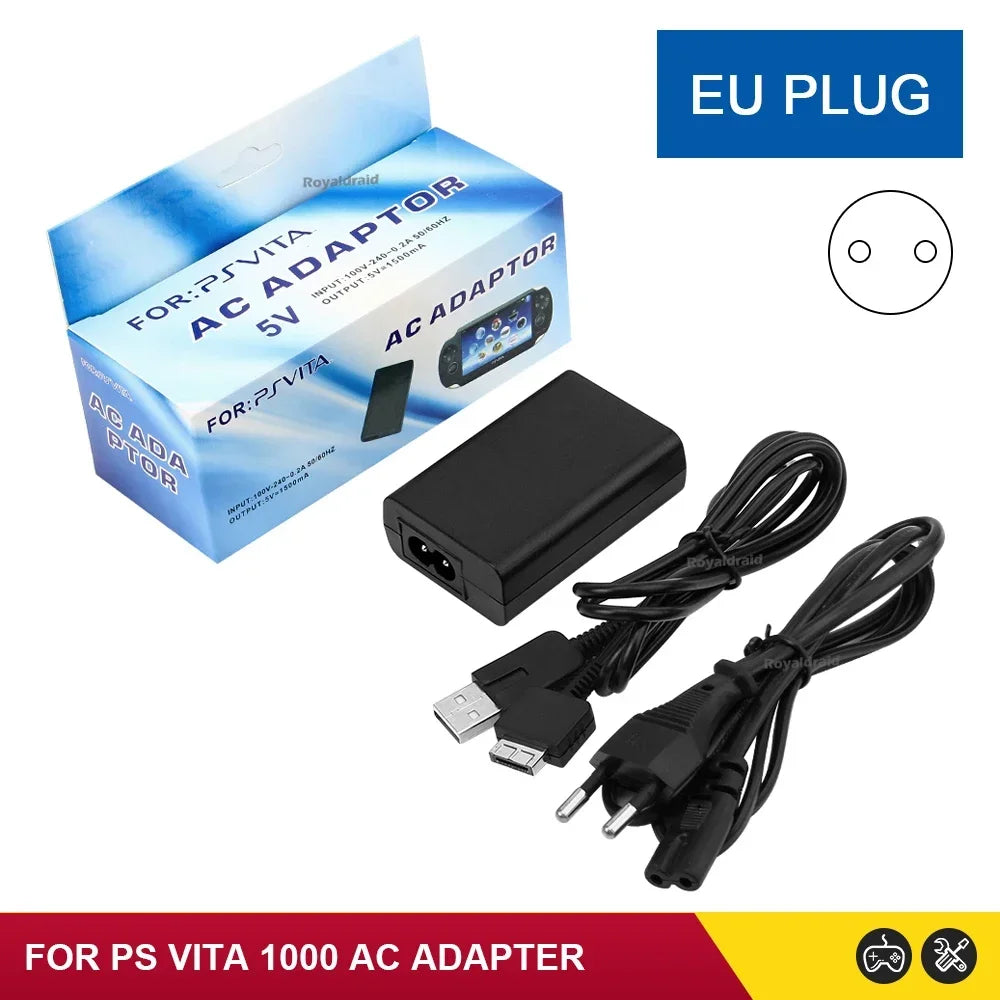 EU/US Plug Wall Charger – AC Adapter Power Supply for Sony PSP/PSV 1000/2000/3000