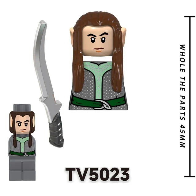 TV6403/TV6404/TV6405 Blocks Toy Set — Orcs, Dwarfs, Elves & Rohan Knight Action Figures Building Bricks for Kids Gift