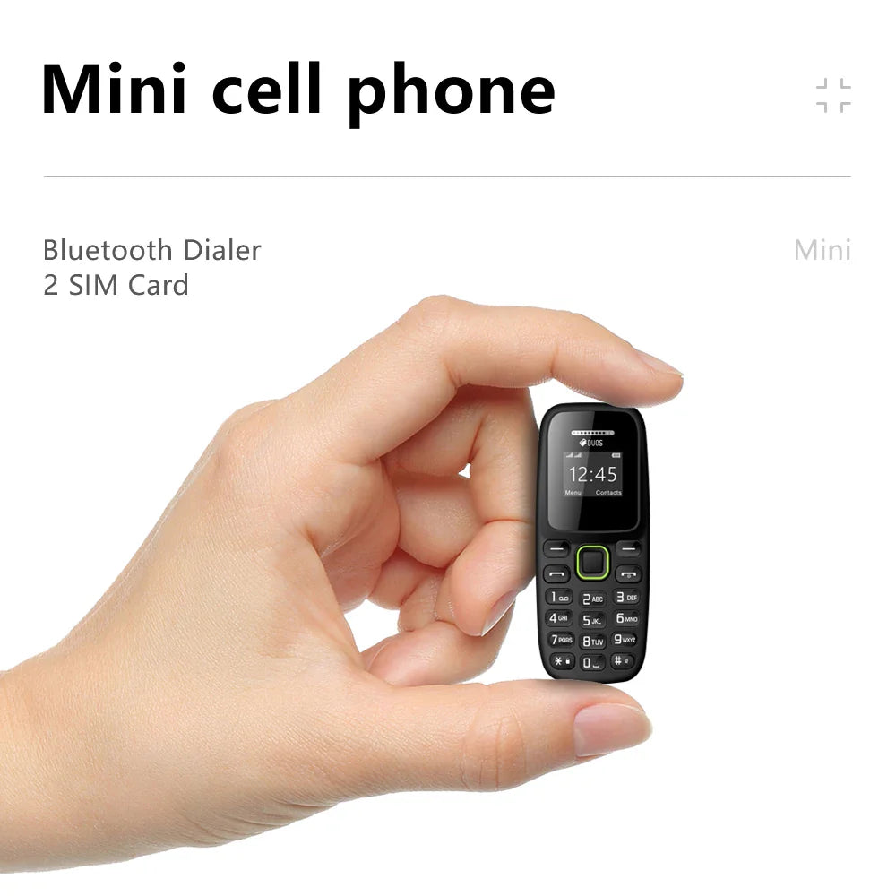 BM310 Small Mobile Phone | Unlocked Dual SIM, Bluetooth, Low Radiation, Automatic Call Recording & Compact Design