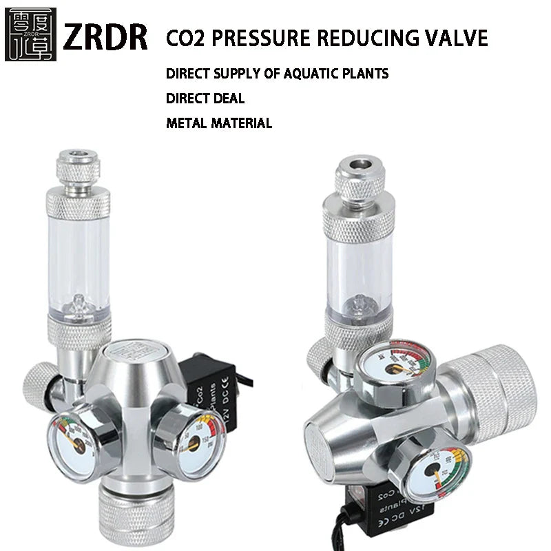 2024 DIY Aquarium CO2 Regulator – Electromagnetic Valve, Bubble Counter & Pressure Reducing System for Fish Tank