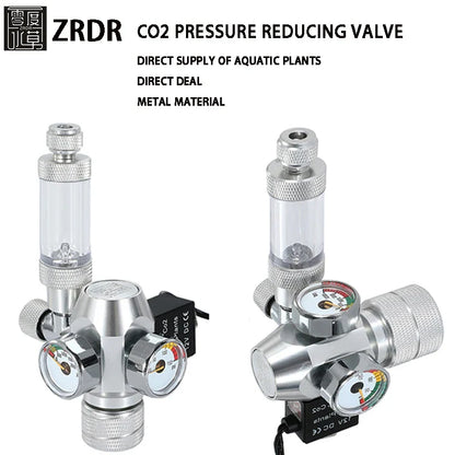 2024 DIY Aquarium CO2 Regulator – Electromagnetic Valve, Bubble Counter & Pressure Reducing System for Fish Tank