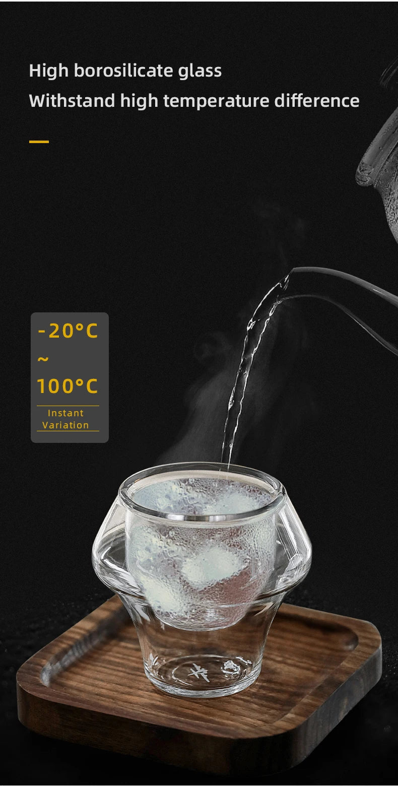 MHW-3BOMBER Double Wall Glass Espresso Cups – Anti-Scald Reusable Tea & Coffee Mugs for Home or Barista Use