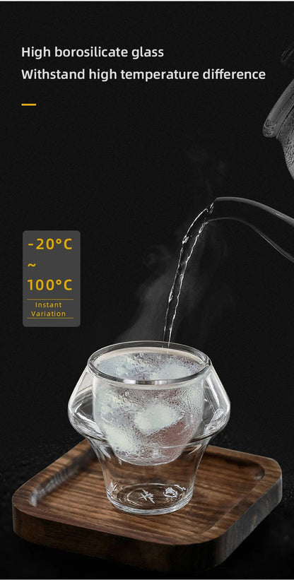 MHW-3BOMBER Double Wall Glass Espresso Cups – Anti-Scald Reusable Tea & Coffee Mugs for Home or Barista Use