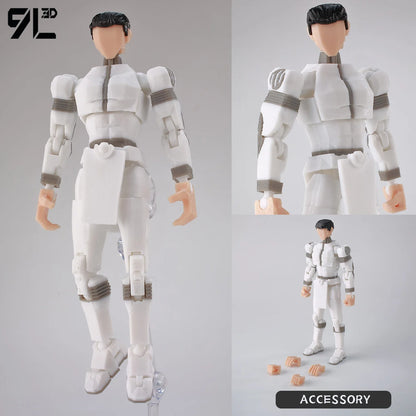 9L 3D Printed Invincible Tech Jacker T13 Lucky13 Action Figure – Multi-Jointed Motorcycle Collectible Model Toy Titan13