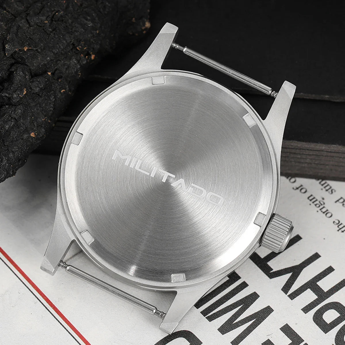Militado ML05 Vintage Quartz Watch 38mm with VH31 Movement, Domed Sapphire Crystal, AR Coating & Luminous Dial