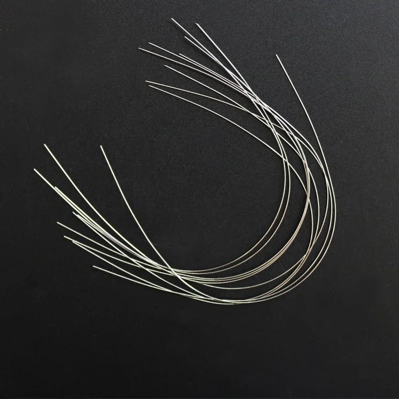 2 Packs Stainless Steel Arch Wires – 20pcs Natural Round & Rectangle Wires for Upper & Lower Braces
