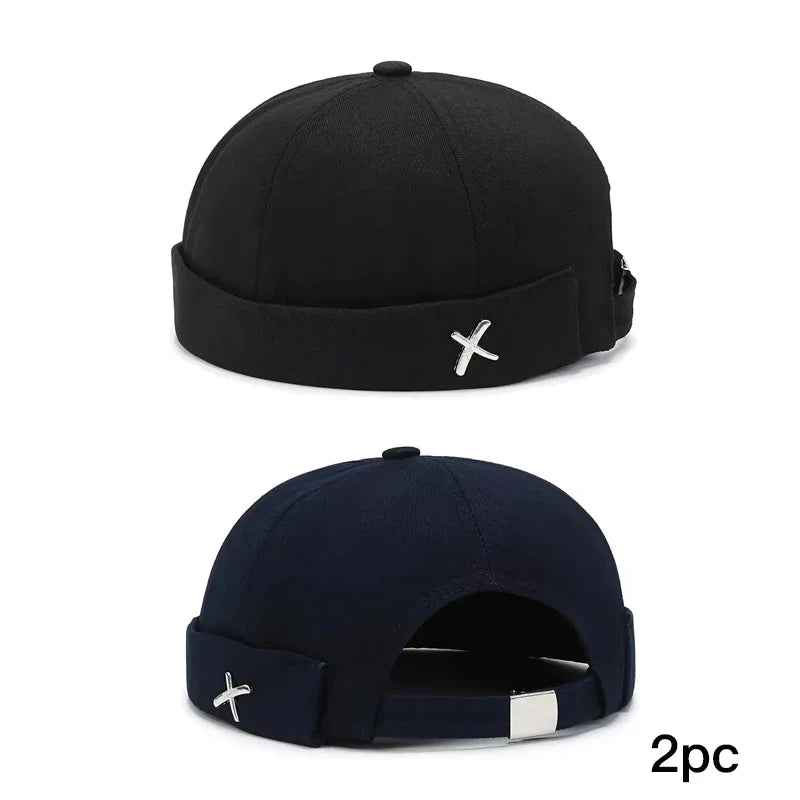 Spring New Guppi Beanie Hat – Unisex Streetwear Round Sailor Cap, Personality Landlord Hat for Men & Women Fashion Niche Style