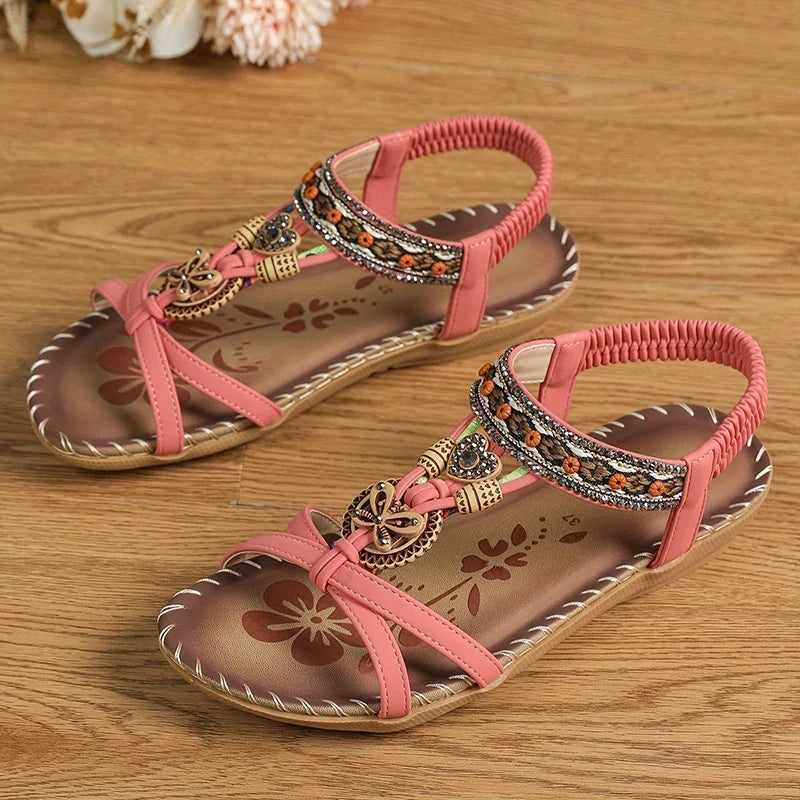 Women’s Summer Casual Sandals - Comfortable Walking Beach Shoes Outdoor Party Footwear for Ladies