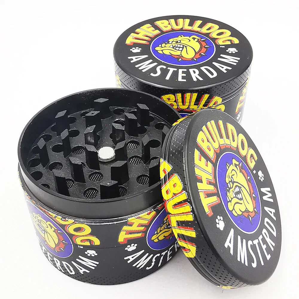 50mm Metal Dog Herb Grinder — 4-Layer Manual Spice, Pepper & Tobacco Mill for Smoking Accessories