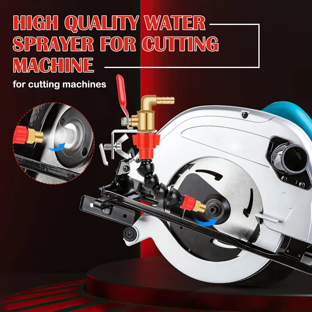 Coolant Misting Nozzle System – Dust-Proof Water Sprayer for Marble, Tile & Brick Cutting Machines