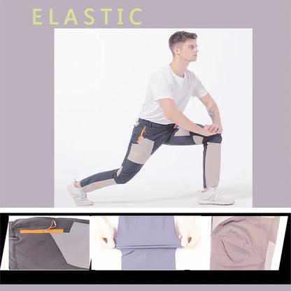 Men’s Elastic Hiking Pants – Quick-Dry, Windproof, Waterproof, Breathable Outdoor Trekking & Climbing Pants