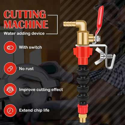 Coolant Misting Nozzle System – Dust-Proof Water Sprayer for Marble, Tile & Brick Cutting Machines