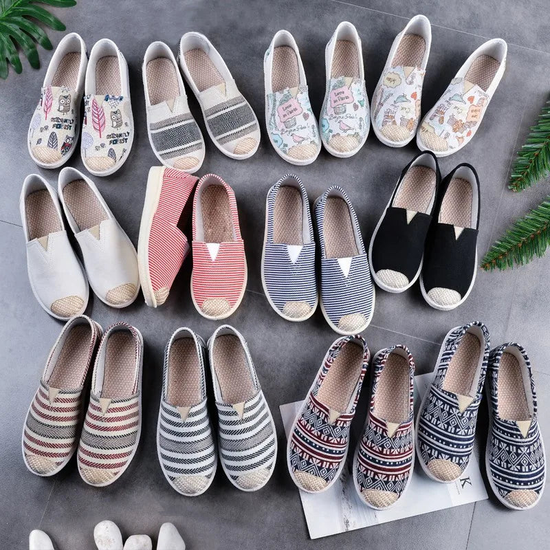 Women’s Summer Mesh Flat Shoes - Breathable Lightweight Slip-On Loafers & Casual Comfort Sneakers