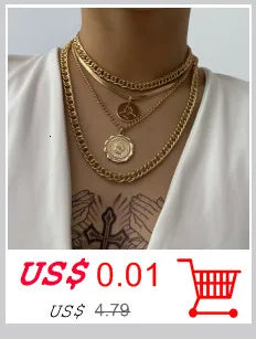 Exaggerated Chunky Metal Wire Choker Necklace – Gold Punk Collar, Wide Smooth Chain, Steampunk Jewelry for Women
