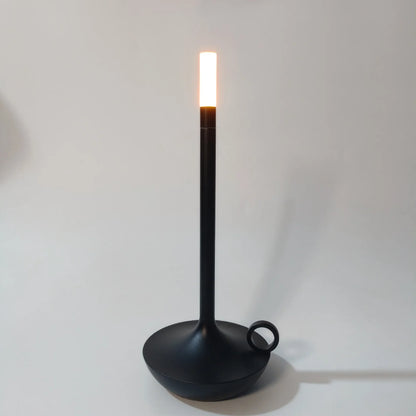 Rechargeable LED Candlelight Table Lamp - Touch Control Night Light for Restaurant, Bar & Desktop Decor