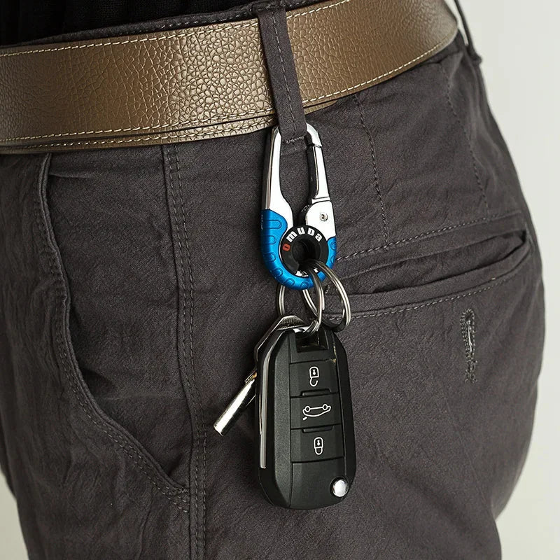 Stainless Steel Car Key Buckle - High-Quality Key Ring Key Chain Hook, Outdoor Carabiner Climbing Keyfob for Men, Gift