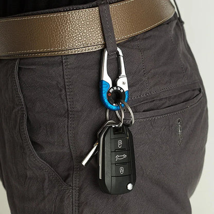 Stainless Steel Car Key Buckle - High-Quality Key Ring Key Chain Hook, Outdoor Carabiner Climbing Keyfob for Men, Gift