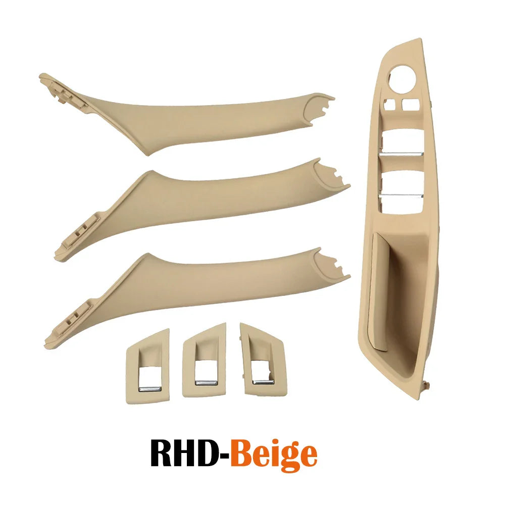 LHD/RHD Car Interior Door Armrest Handle Set | Beige, Black, Brown, Oyster for BMW 5 Series F10 F11 523i-530i