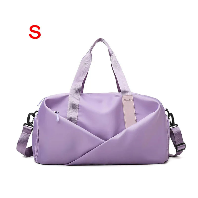 Women's Sports Gym Bag - Travel Dry Wet Tote, Multifunctional Weekend Duffle for Fitness, Yoga & Swimming
