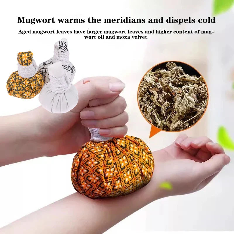 Herbal Hot Compress Massage Ball – Large Health Therapy for Cervical, Waist & Body Pain Relief
