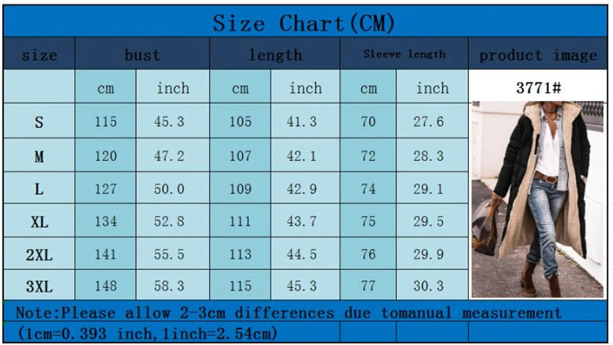 Women's Winter Hooded Quilted Jacket – Reversible Solid Puffer Coat, Thick Long Sleeve Casual Outerwear