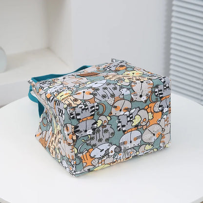 Cute Cartoon Insulated Lunch Bag – Large Capacity Bento Cooler for School, Work & Travel