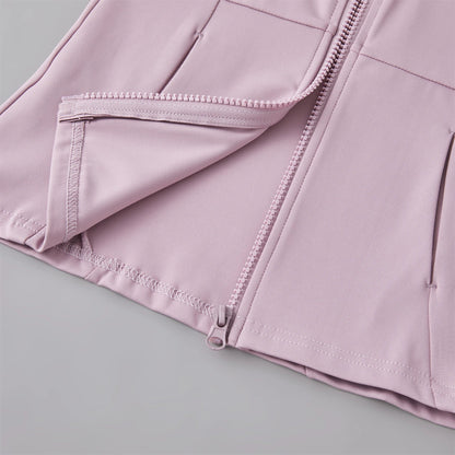 Women’s Sports Windbreaker Jacket — Long Sleeve Workout Top, Running Sweatshirt, Yoga Activewear