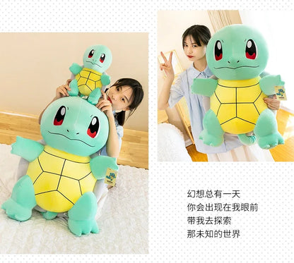 45cm Squirtle Plush Doll – Large Kawaii Pokémon Stuffed Turtle Pillow, Cute Christmas Gift Toy for Boys & Girls