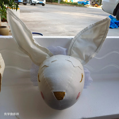 Handmade 3D Felt Animal Heads — Elephant & Swan Wall Hanging Decor for Nursery & Kids’ Bedroom
