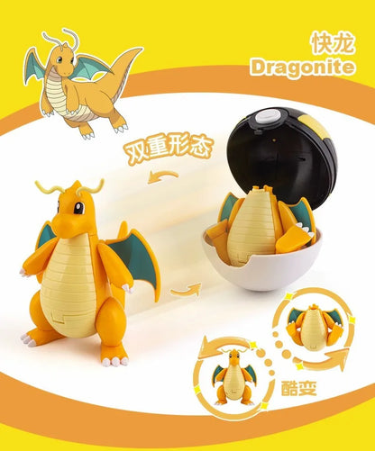 Original Pokémon Elf Ball Toys — Pocket Monsters Figures including Pikachu, Gengar, Dragonite & More