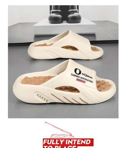 2024 Men’s Massage Slippers – Comfortable Indoor/Outdoor Slides & Beach Sandals, Sizes 38-47