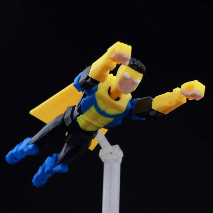 9L3D Lucky 13 Invincible Boy Eve Action Figure — 3D Printed Anime Model, Multi-Jointed Poseable Collectible Toy Gift for Fans