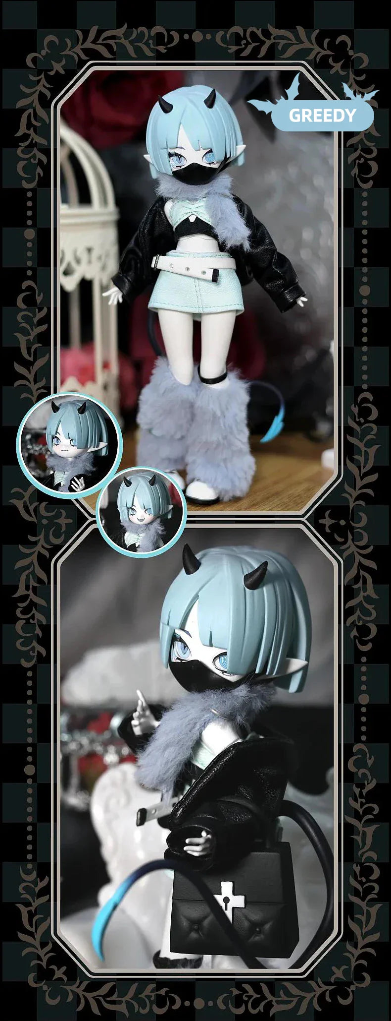 Genuine Devil's Horns Blind Box — 1/8 Movable Doll Ornament, Trendy Collectible Toy for Kids & Gift