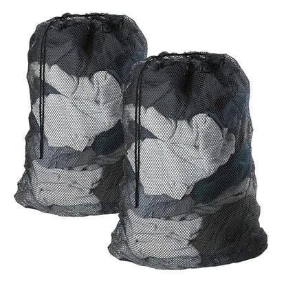 Large Nylon Mesh Laundry Bag — Durable Drawstring Clothes Washing Bag, Anti-Snag & Deformation