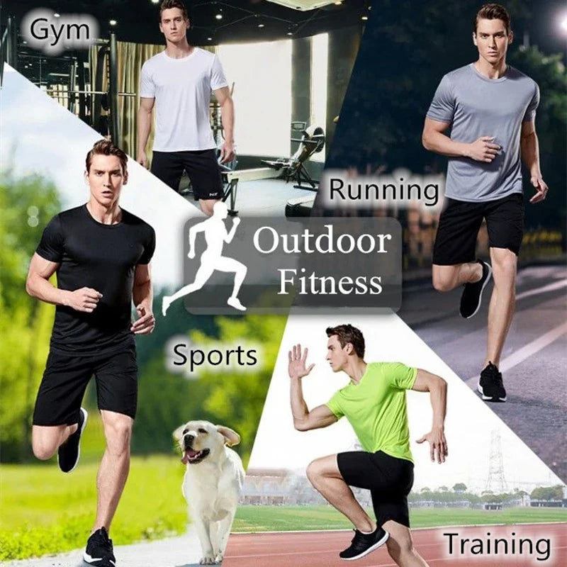 Men's Quick-Dry Sports T-Shirt - Lightweight Moisture-Wicking Short Sleeve Running & Gym Top