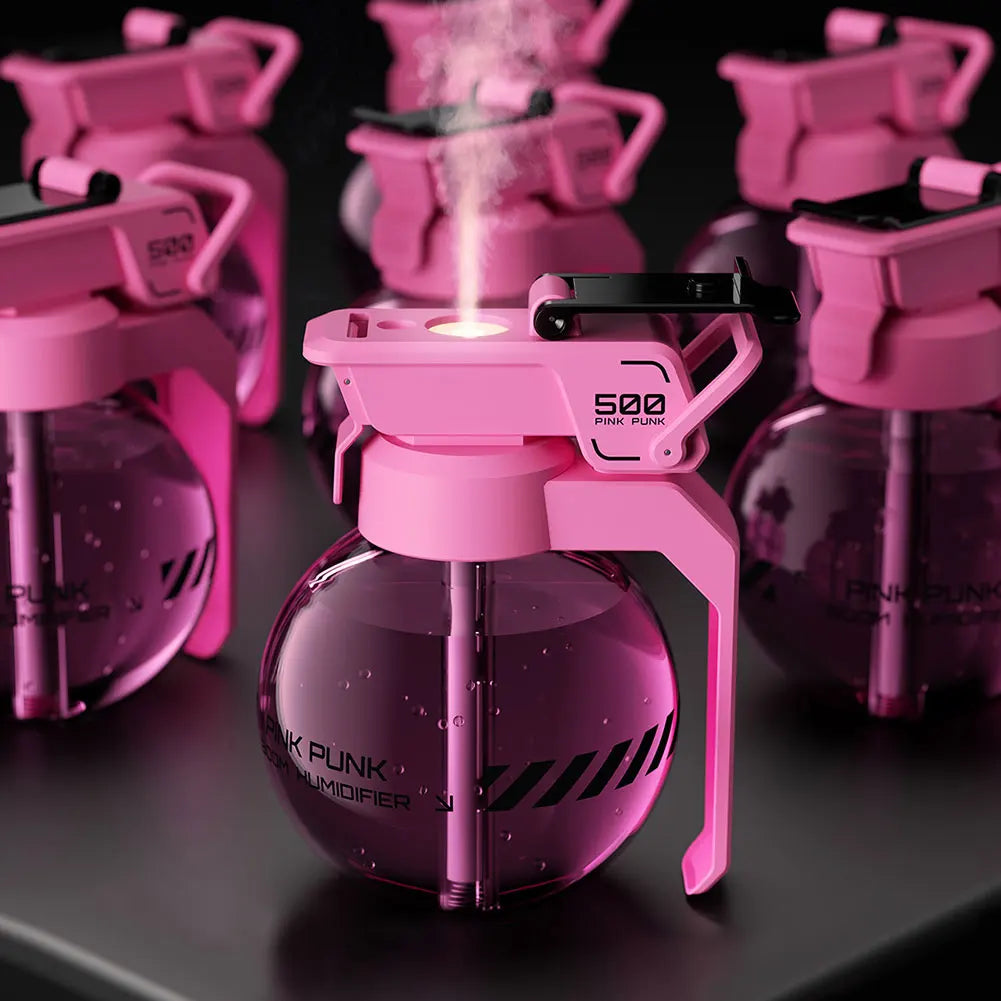 Grenade Esports Cyberpunk Humidifier – Creative Air Diffuser & Essential Oil Aromatherapy Decor