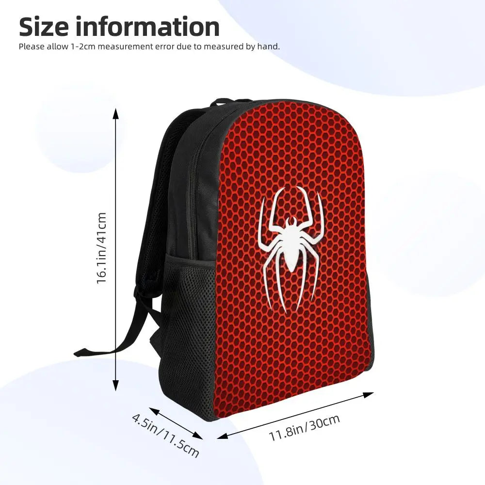 Custom Spider-Man Web Backpack – Water-Resistant School & College Bag for Men and Women