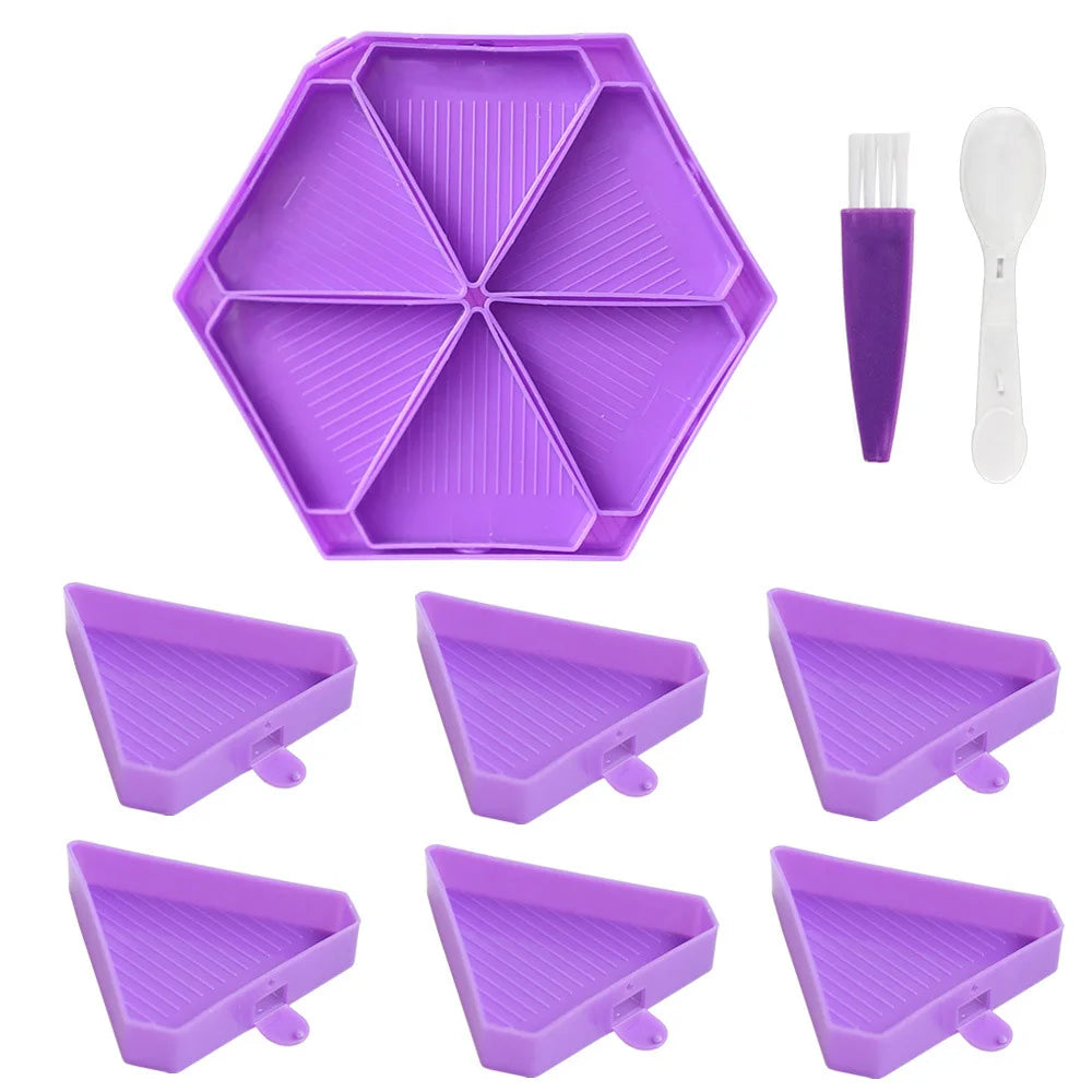 Removable 6 Slot Diamond Painting Storage Containers – Large Trays & Accessories