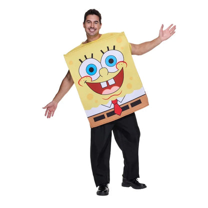 Patrick Star Costume - SpongeBob Cartoon Cosplay Jumpsuit for Halloween Carnival & Party Dress-Up